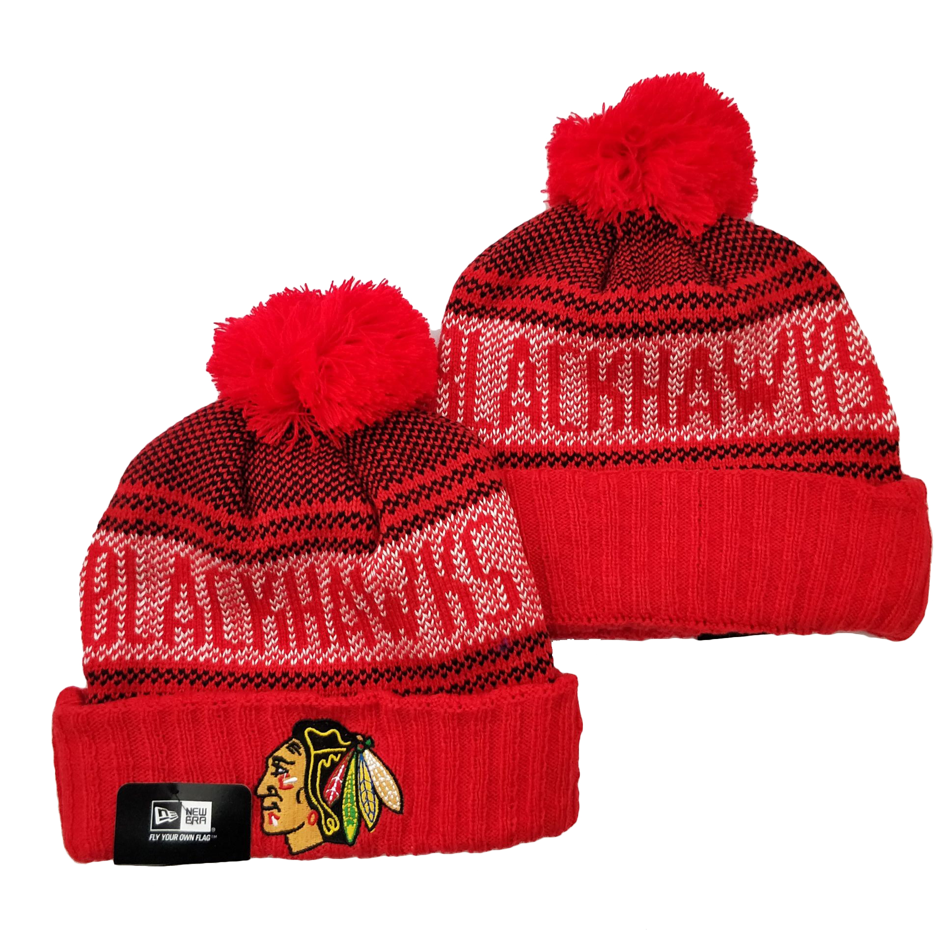 Chicago Blackhawks Knit Hats 003